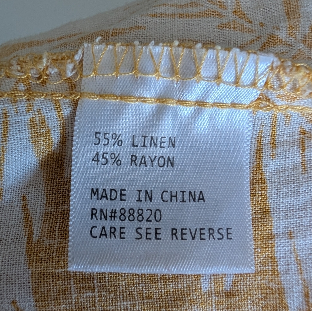 Panama Jack Wide Legged Cropped Linen/Rayon Pants - Picture 6 of 10
